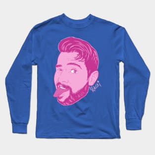 Dan stick your... tongue out! - pink Long Sleeve T-Shirt